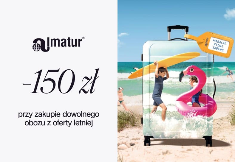 -150 zł przy zakupie dowolnego obozu z oferty letniej