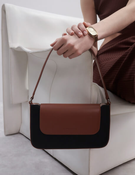 Torebka skórzana czarna