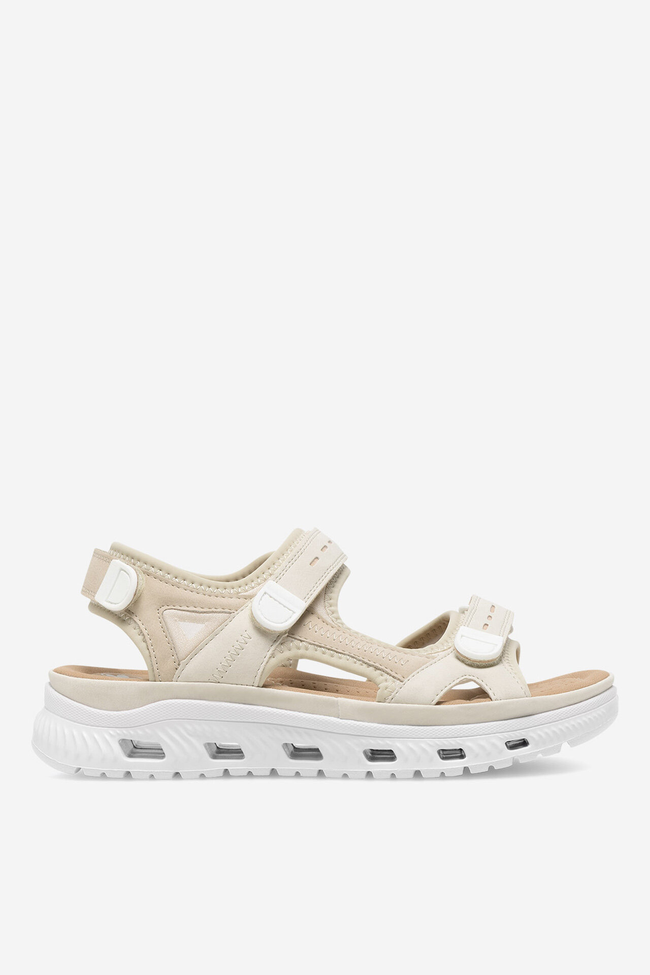 Rieker Wandelsandalen dames 64066 sandalen dames sandalen, groen combi 52, 40 EU