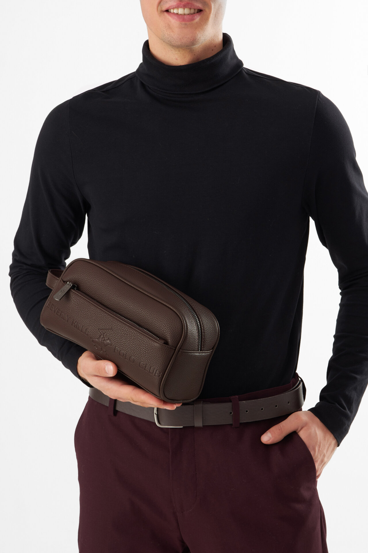 Kosmetyczka Beverly Hills Polo Club KON-008-SS24 Brązowy