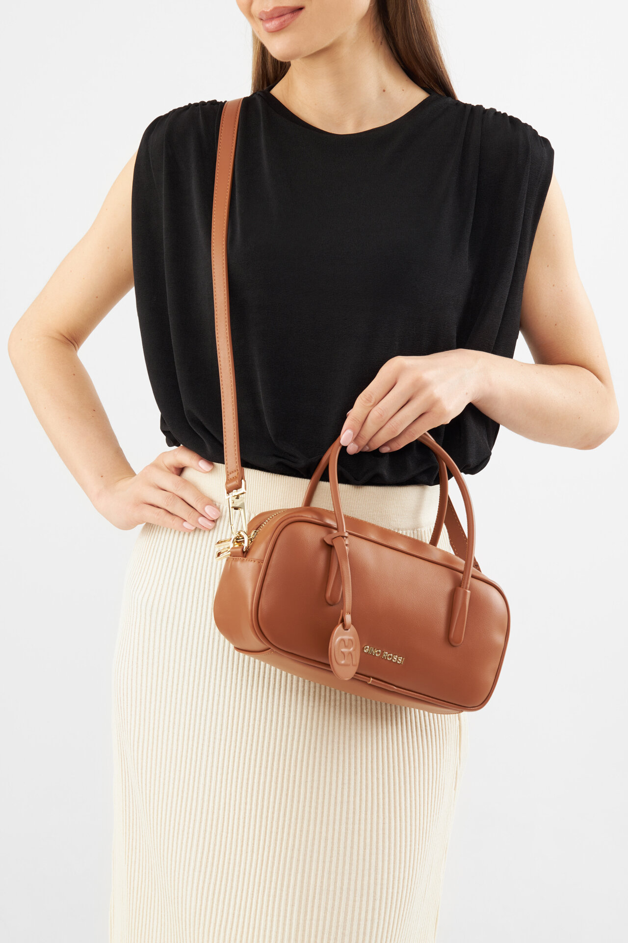 Torebka Gino Rossi OJ-82717 Camel - CCC.eu