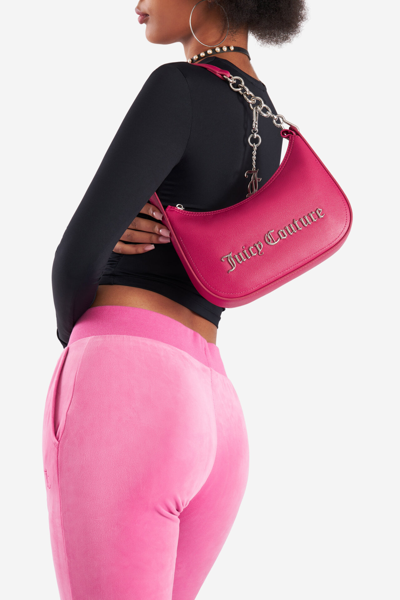 jun　48cm Сумка З Ремінцем Juicy Couture BIJXT5335WVP ТЕМНО-РОЖЕВИЙ - ccc.eu/ua