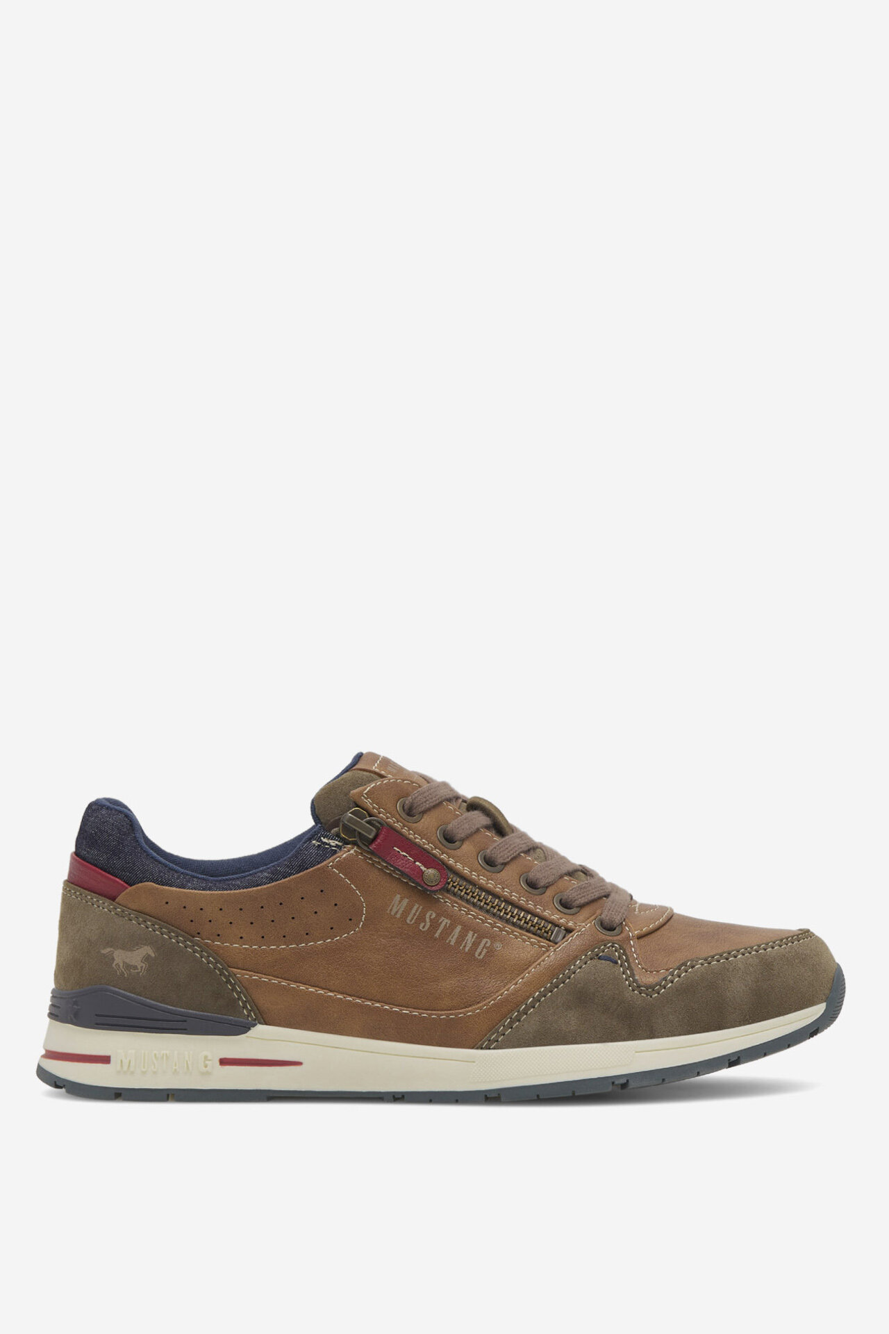 MUSTANG Heren veterschoen Sneaker, Aarde, 43 EU MUSTANG Heren veterschoen Sneaker, Aarde, 43 EU