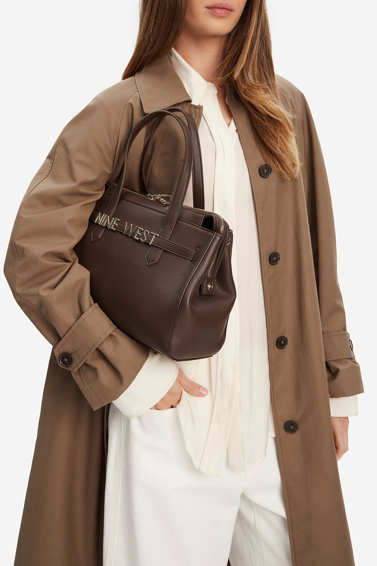 Torebka NINE WEST EO-MANHATTAN-MUSE-II-LX10197 Brązowy - CCC.eu