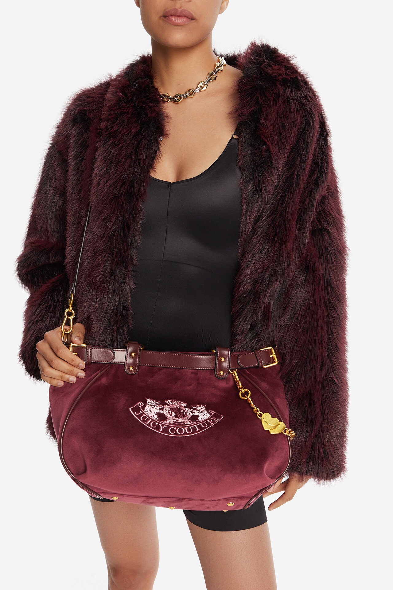 Сумка З Ремінцем Juicy Couture CEO-BIJXT8987WZC БОРДОВИЙ - ccc.eu/ua