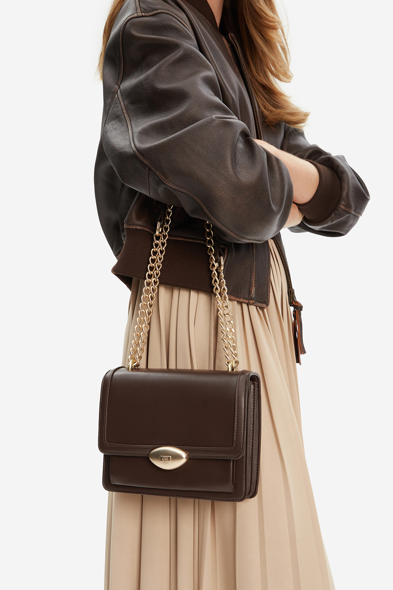 Torebka Gino Rossi CEO-PEARLA-KQ43 Brązowy - CCC.eu