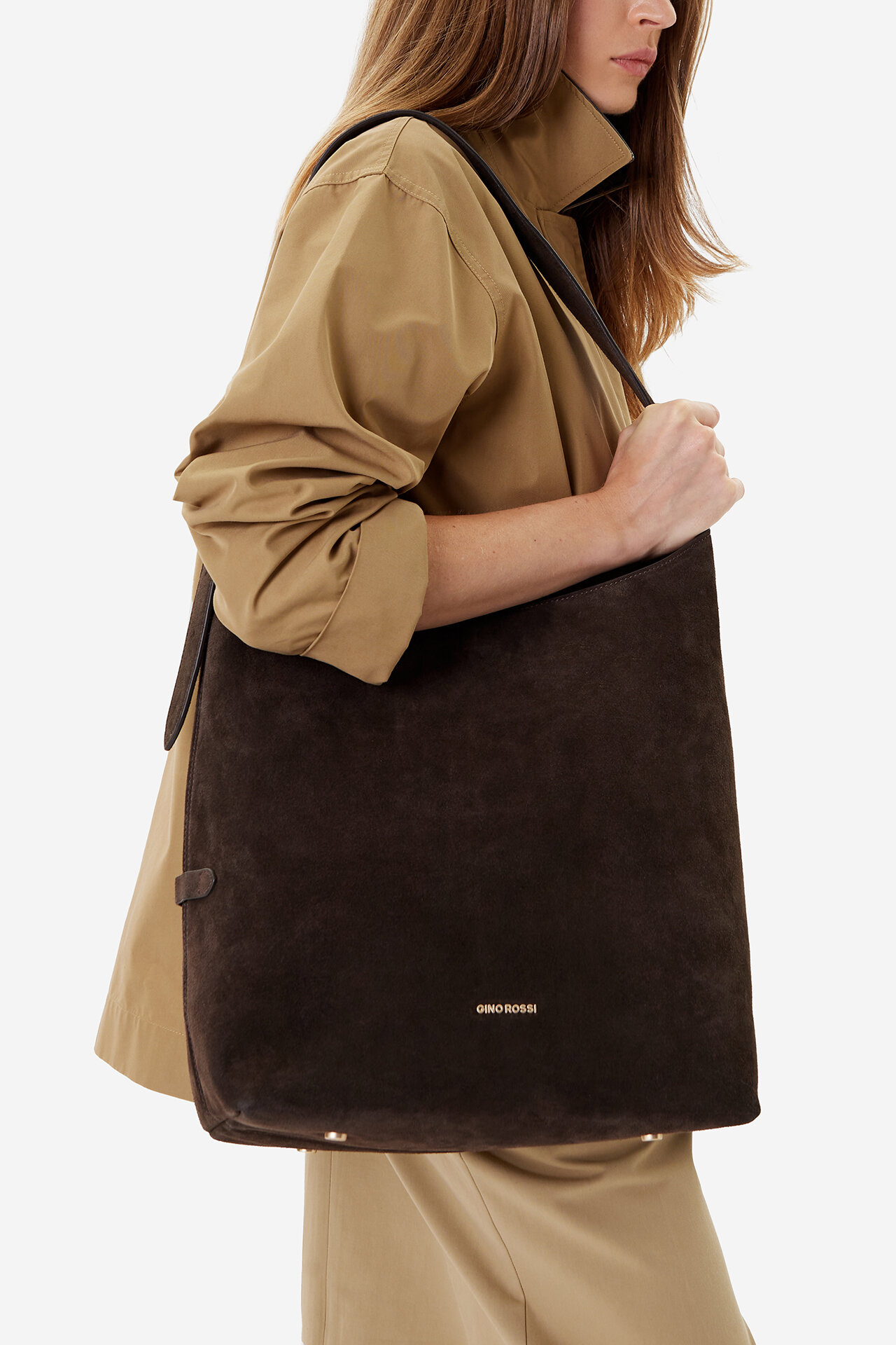 Torebka Gino Rossi EO-LAILA513-113-1 Brązowy ciemny - CCC.eu