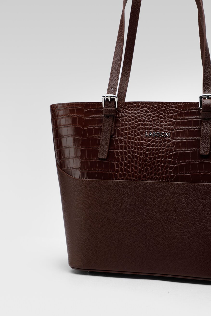 Lasocki - Torebka duża skórzana - 5904862199535