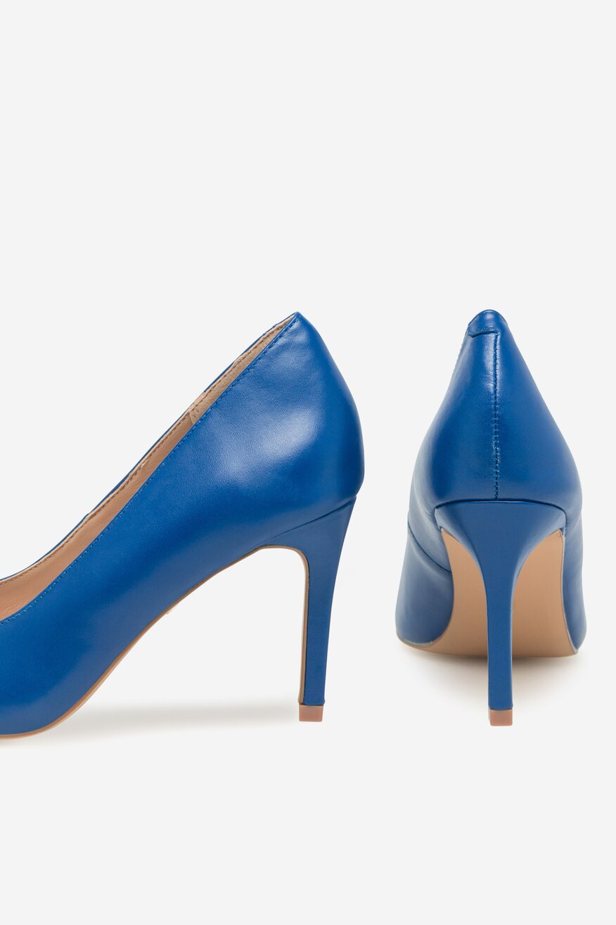 
                Lasocki - Czółenka skórzane na szpilce - 5905588486527