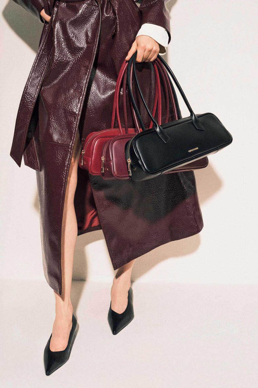 Kézitáska Gino Rossi BORDÓ - 5903698023755