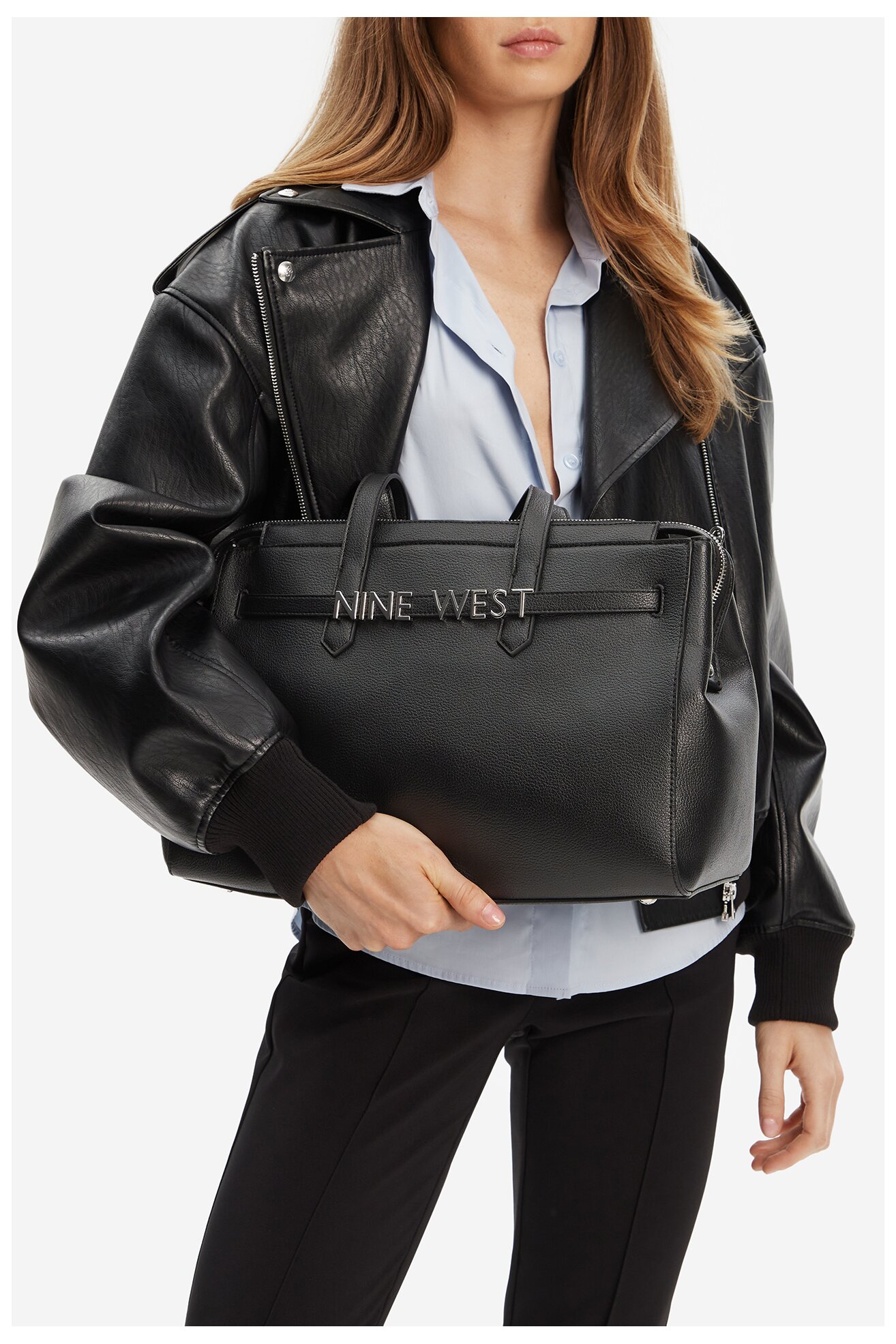 Geantă de mână NINE WEST EO-MANHATTAN-MUSE-I-LX10192 NEGRU