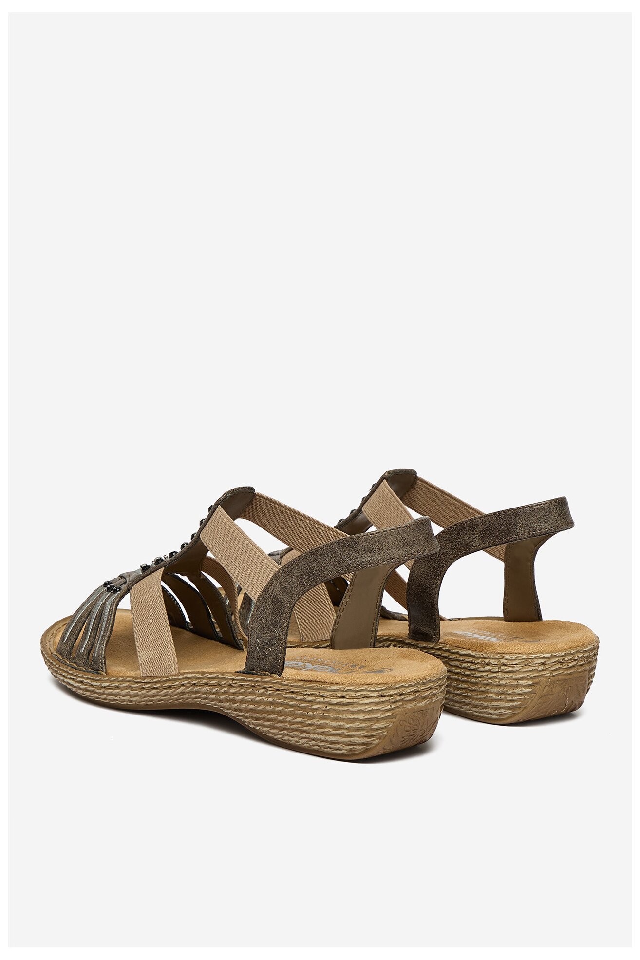 Sandały Rieker CEO-65861-45 Szary ciemny