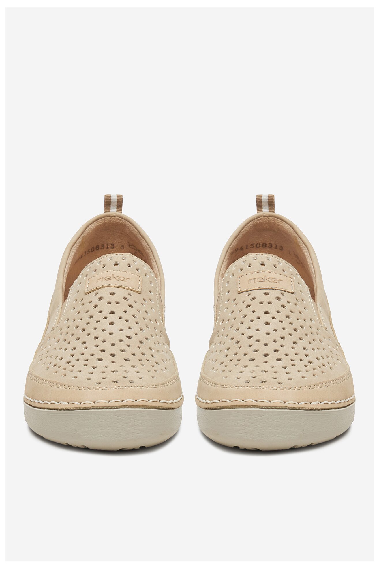 Półbuty Rieker 52551-62 Beżowy jasny