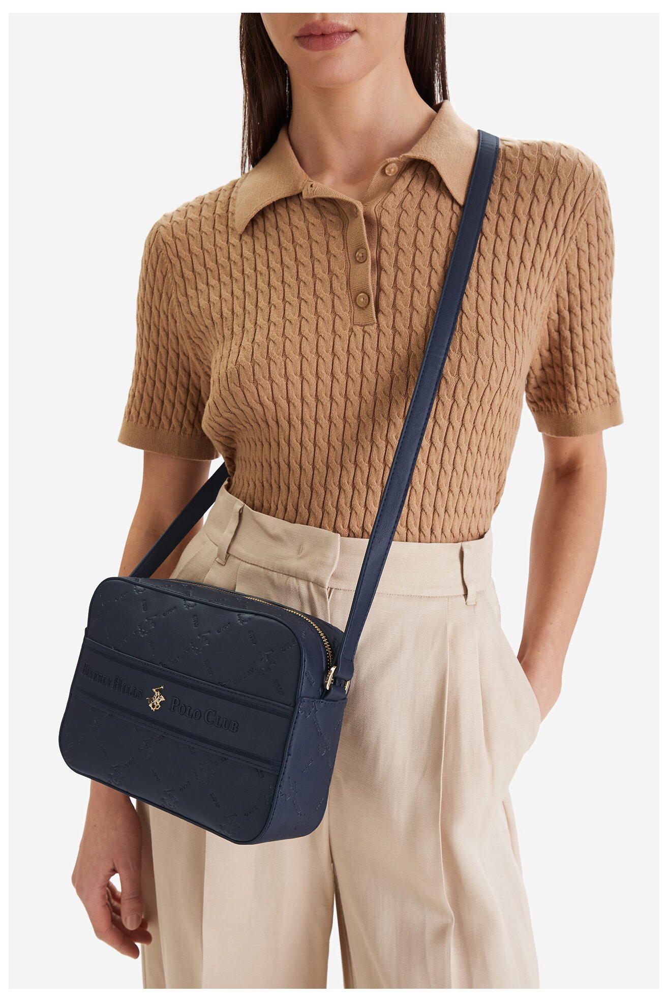 Сумка З Ремінцем Beverly Hills Polo Club EO-BHPC-L-013-09 ТЕМНО-СИНІЙ