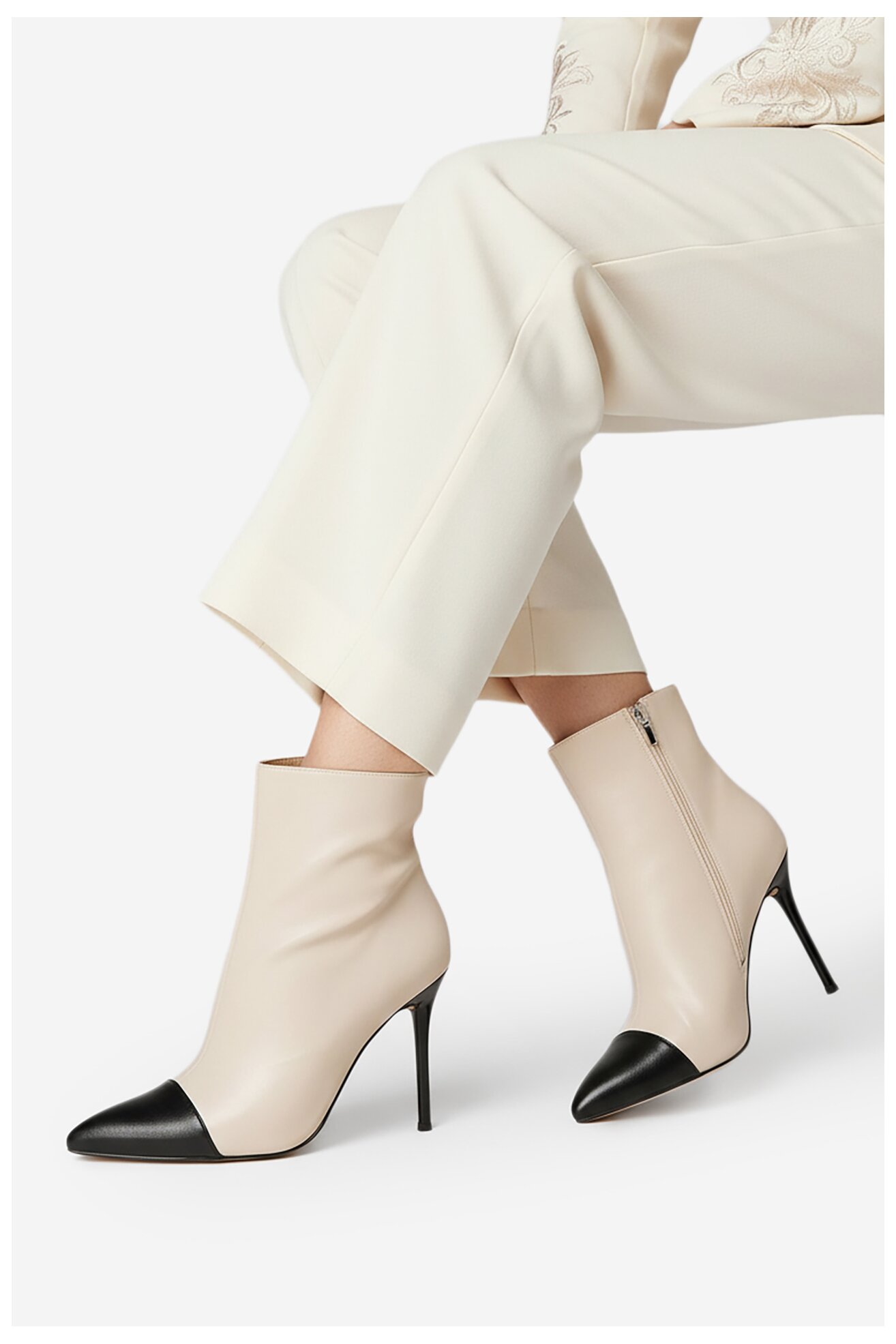 Botki NINE WEST CEO-MAYA-01 Beżowy