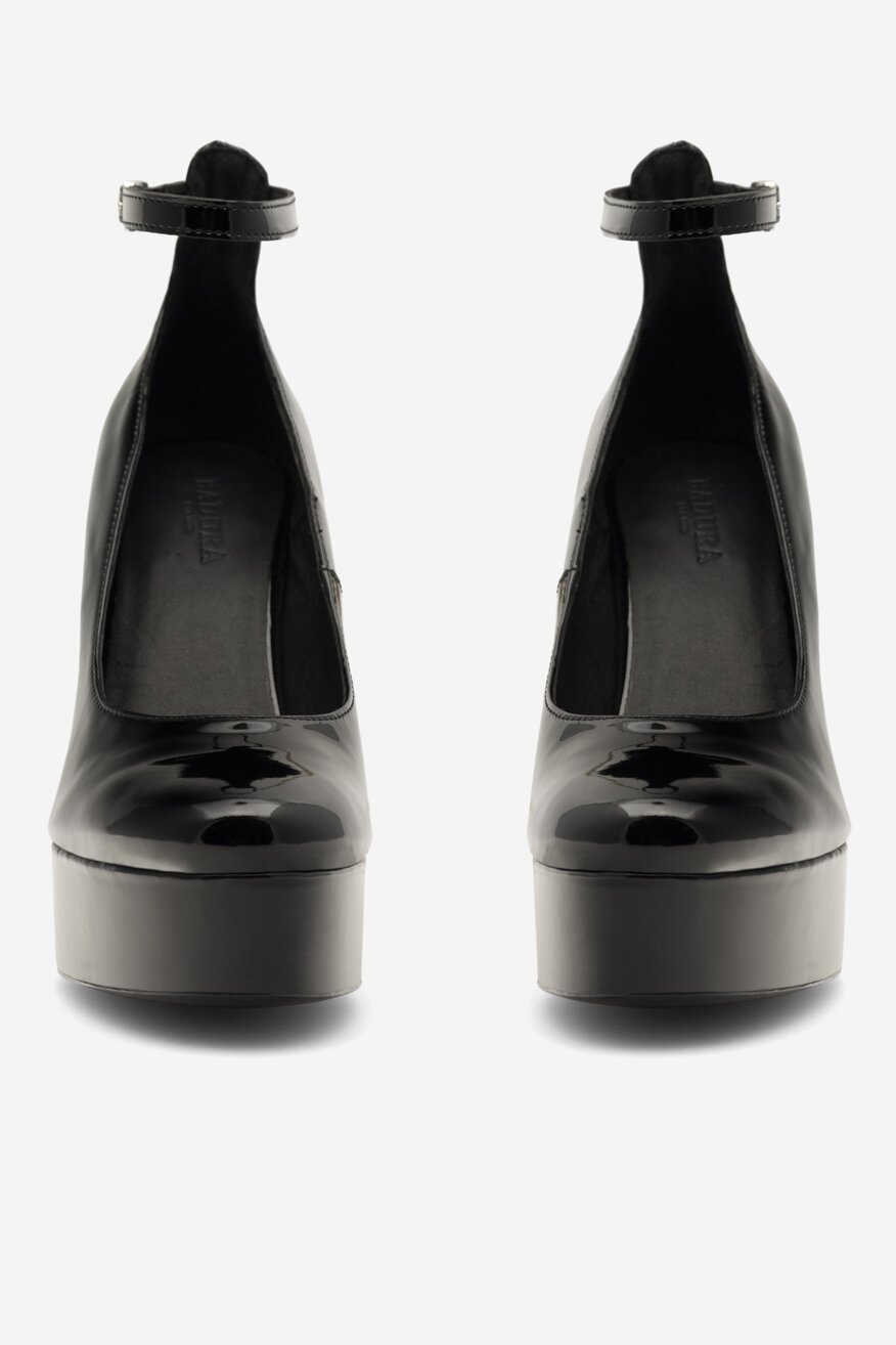 
                Badura - Czółenka skórzane na słupku - 5905588003762