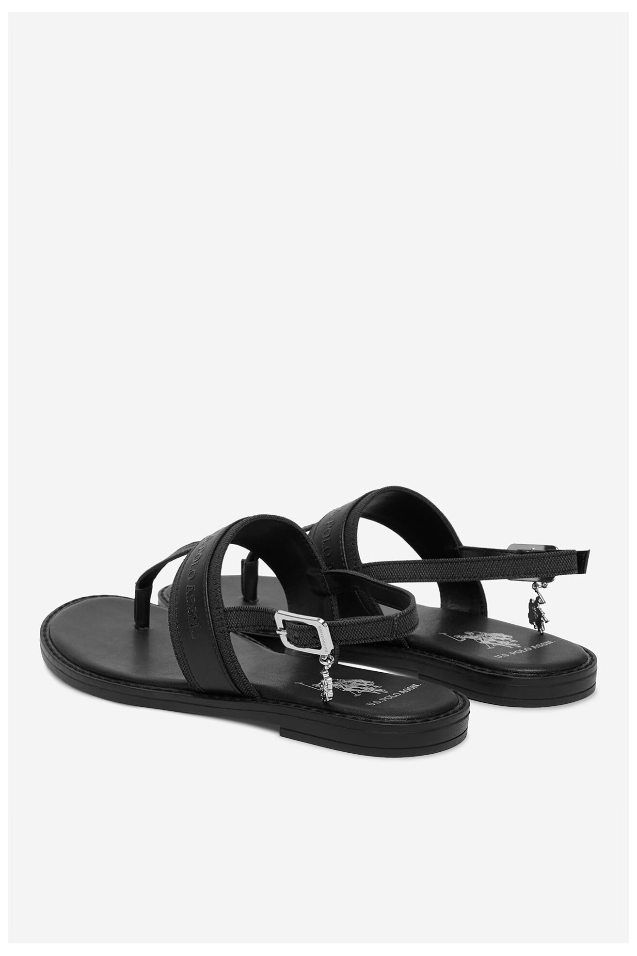 Sandały U.S. POLO ASSN. EO-CASSIE001W/6TY1 Czarny