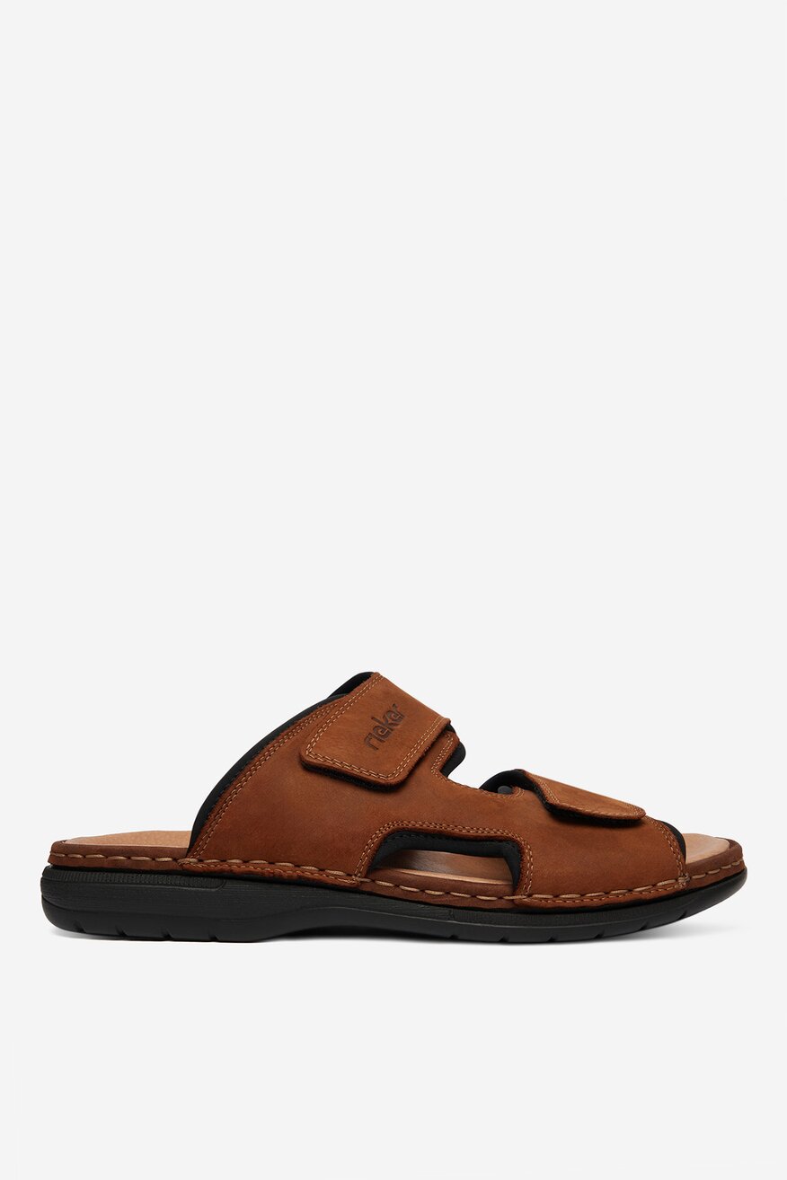 Rieker - Klapki skórzane - 5906751768464