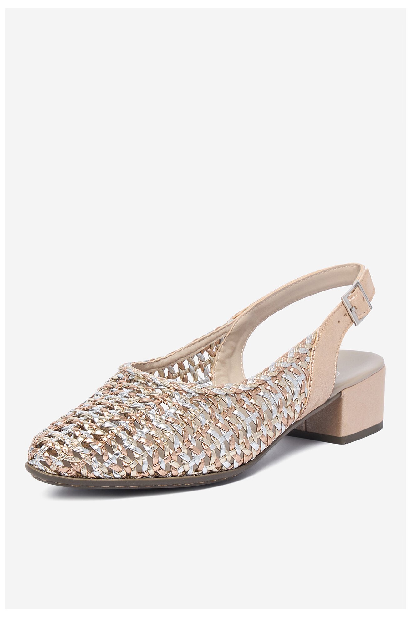 Czółenka Rieker CEO-47078-90 Złoty