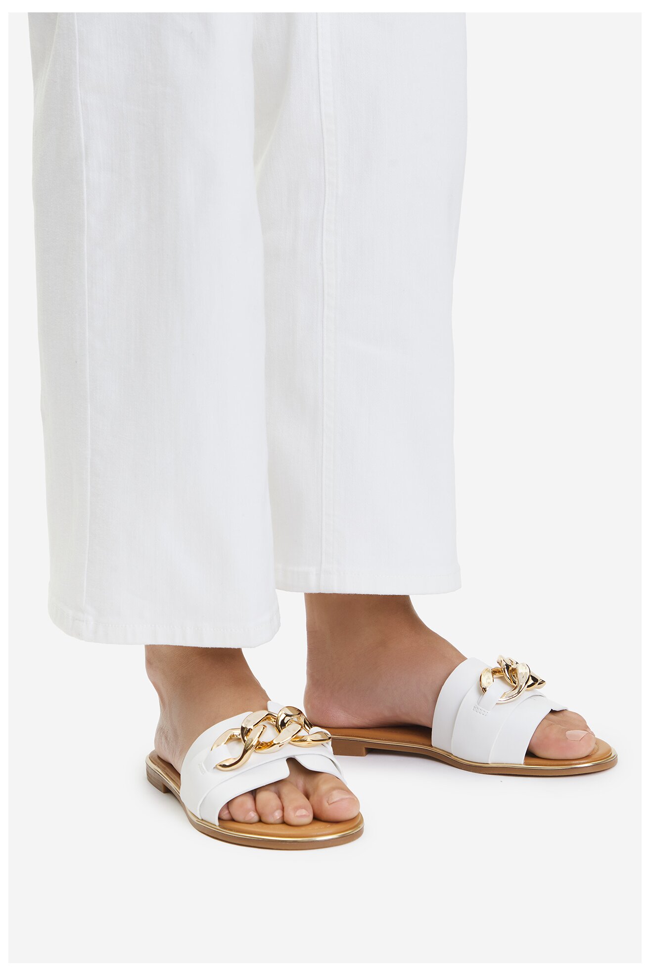 Klapki Jenny WFA2738-1 Biały