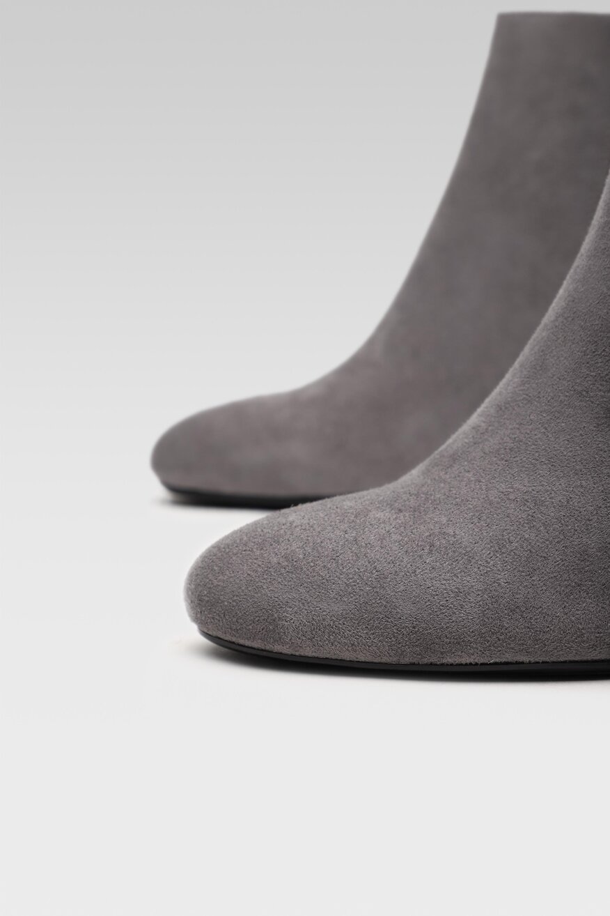 Jenny Fairy - Botki na obcasie szare - 5903698826172