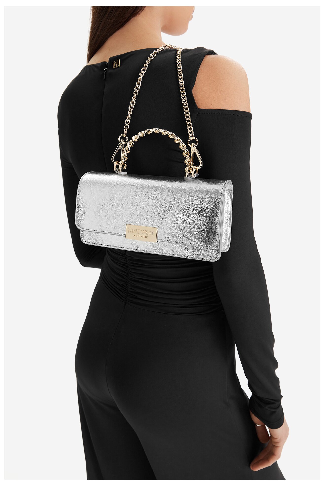 Torebka NINE WEST CEO-MERCER MOOD-KY317 Srebrny