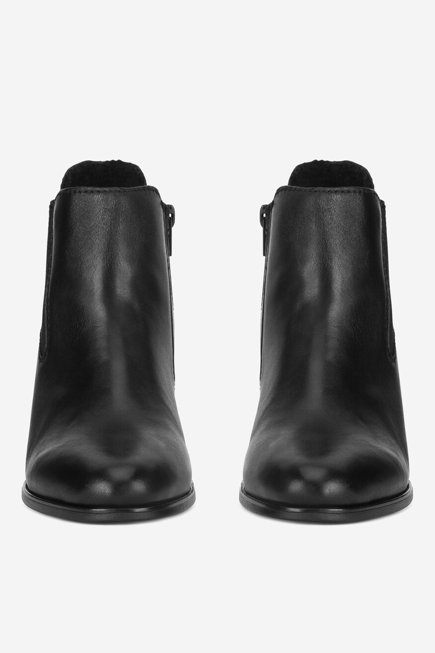 Rieker - Botki skórzane na słupku - 2230062977295