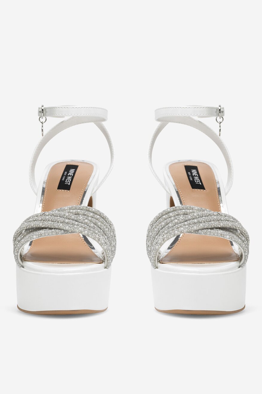 Sandály NINE WEST BÍLÁ - 5905588592624