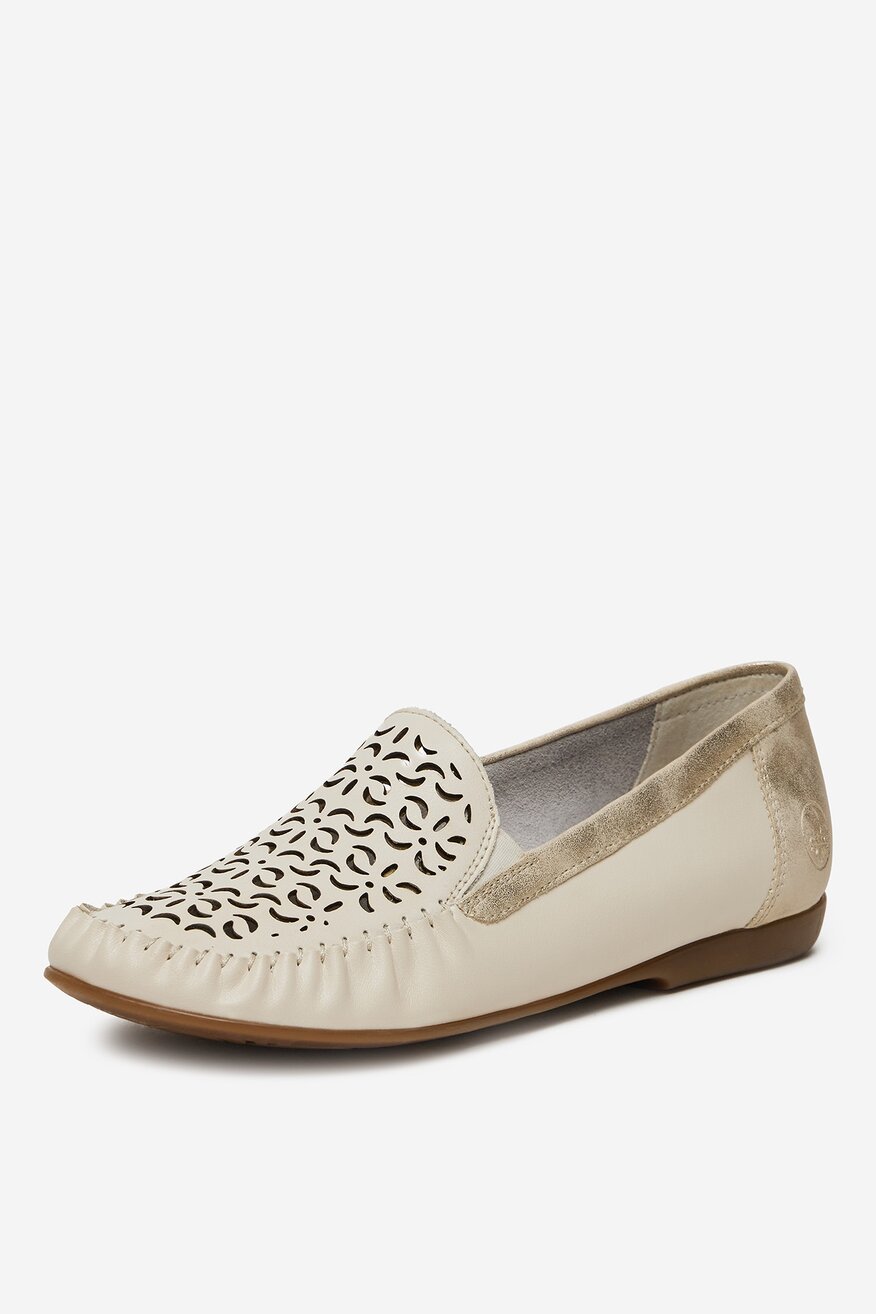 
                Rieker - Mokasyny skórzane - 5906751768518