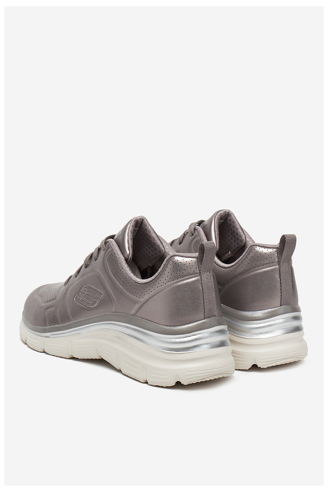 Încălțăminte sport Skechers FASHION FIT - GLOW UP 149749 PEW ARGINTIU