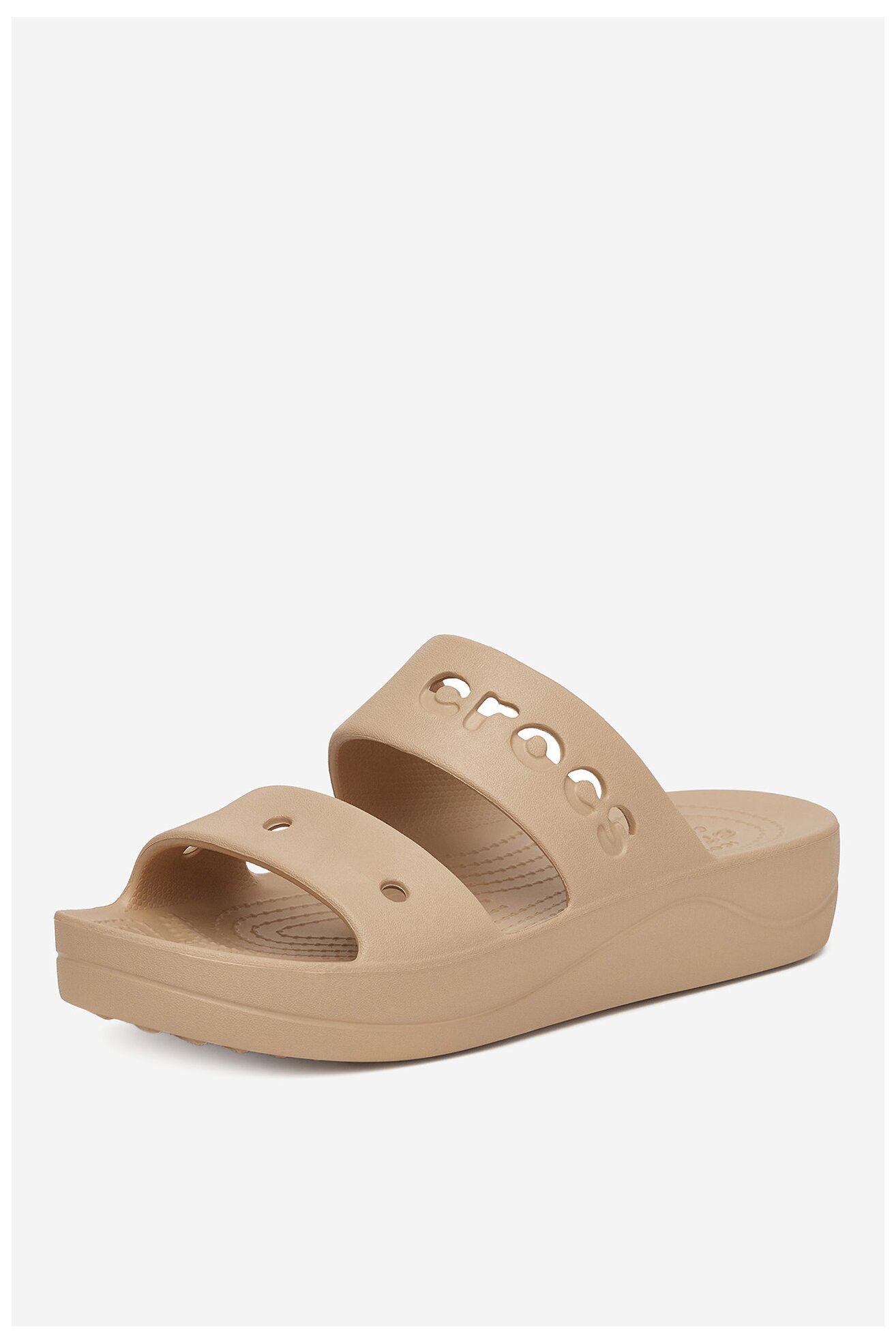 Klapki basenowe Crocs C-BAYA PLATFORM SANDAL 208188-212 Beżowy