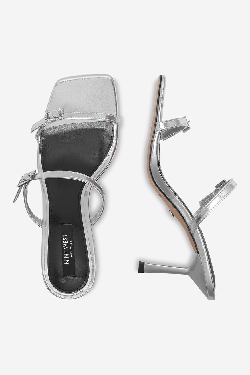 Pantofle NINE WEST STŘÍBRNÁ - 5905588606208