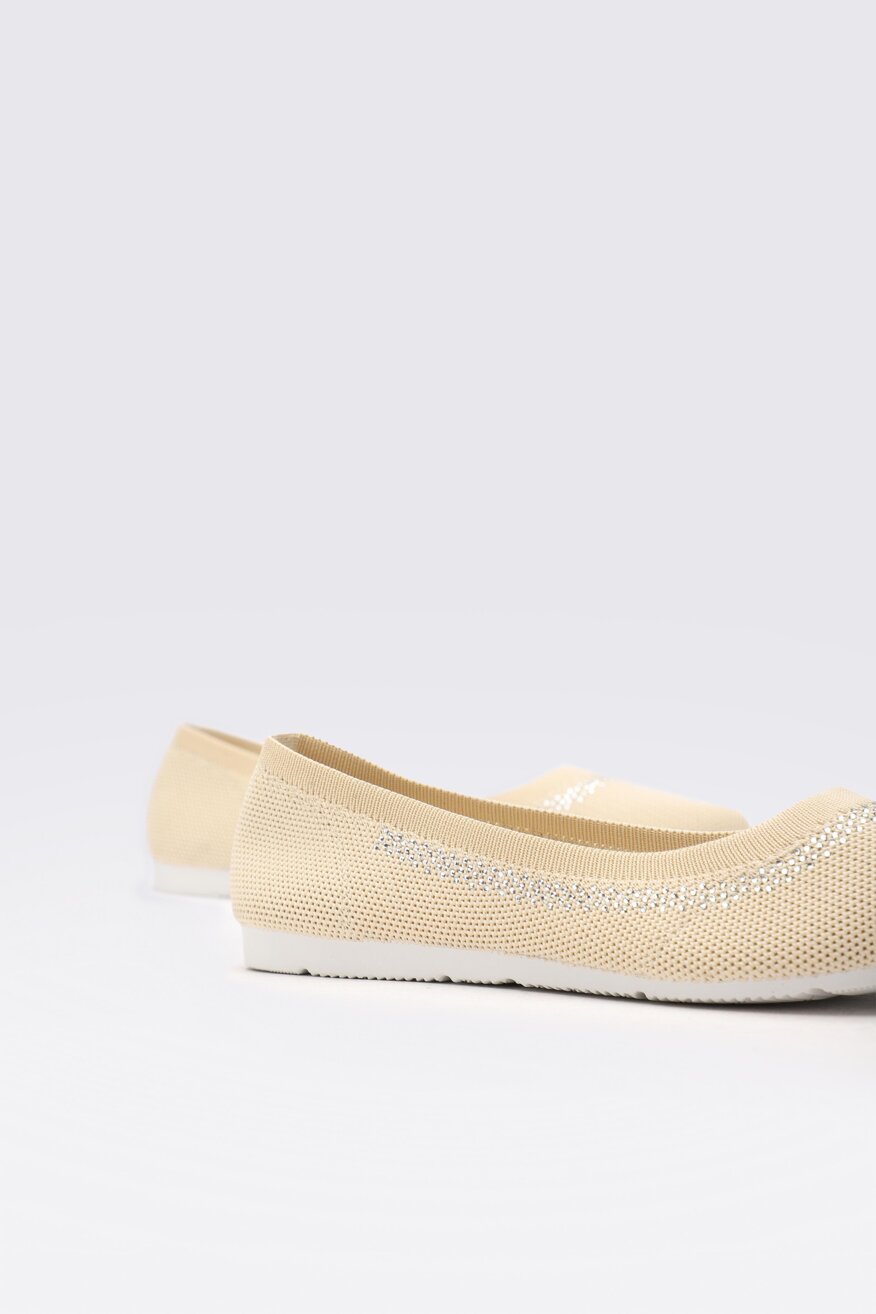 
                Bassano - Baleriny pastelowe beżowe - 5903698306421