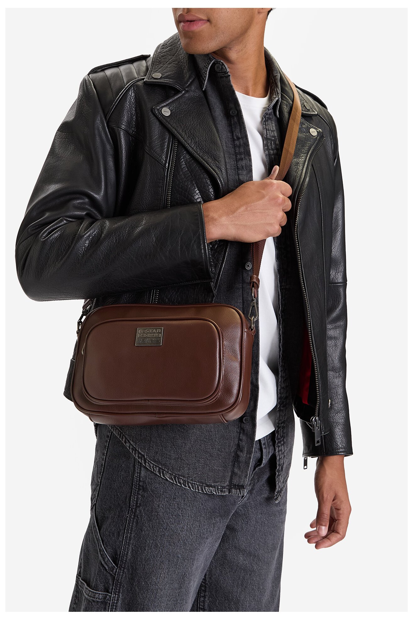 Torba męska G-STAR RAW CEO-NOAH-XC8193 Brązowy ciemny