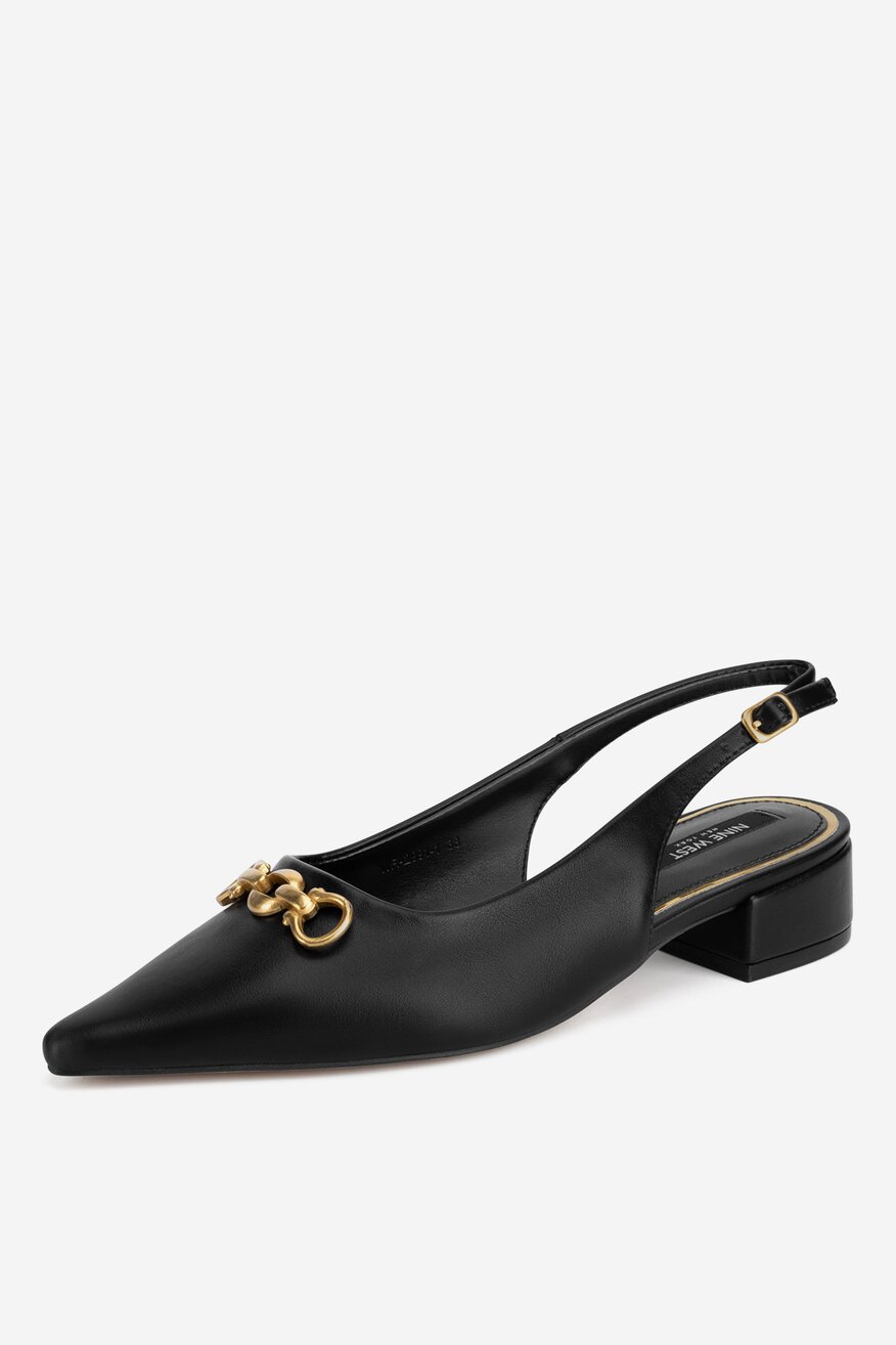 
                NINE WEST - Baleriny z odkrytą piętą - 5905588889861