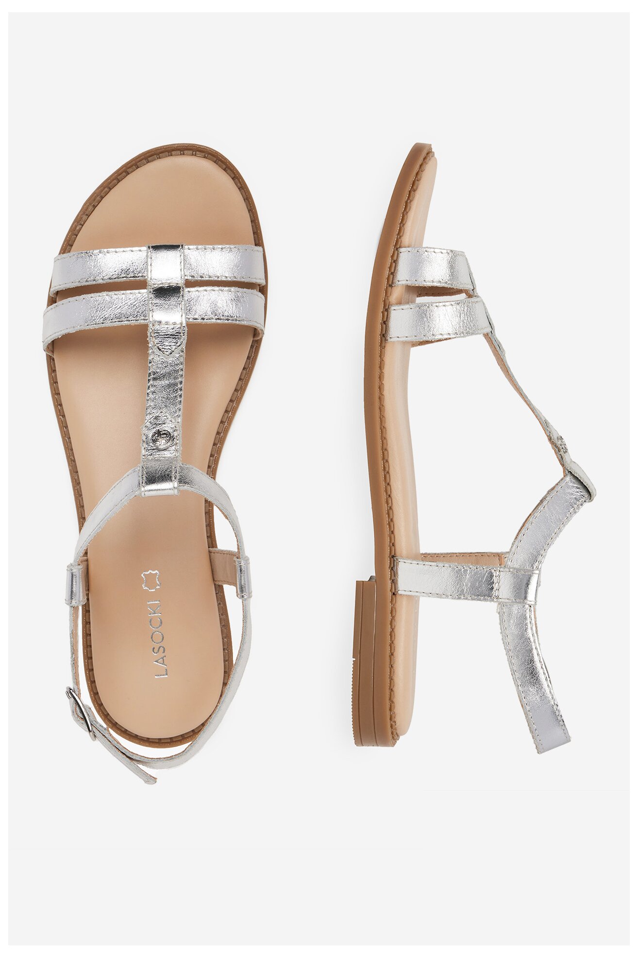 Sandały Lasocki EST-AFIONA-10 Srebrny