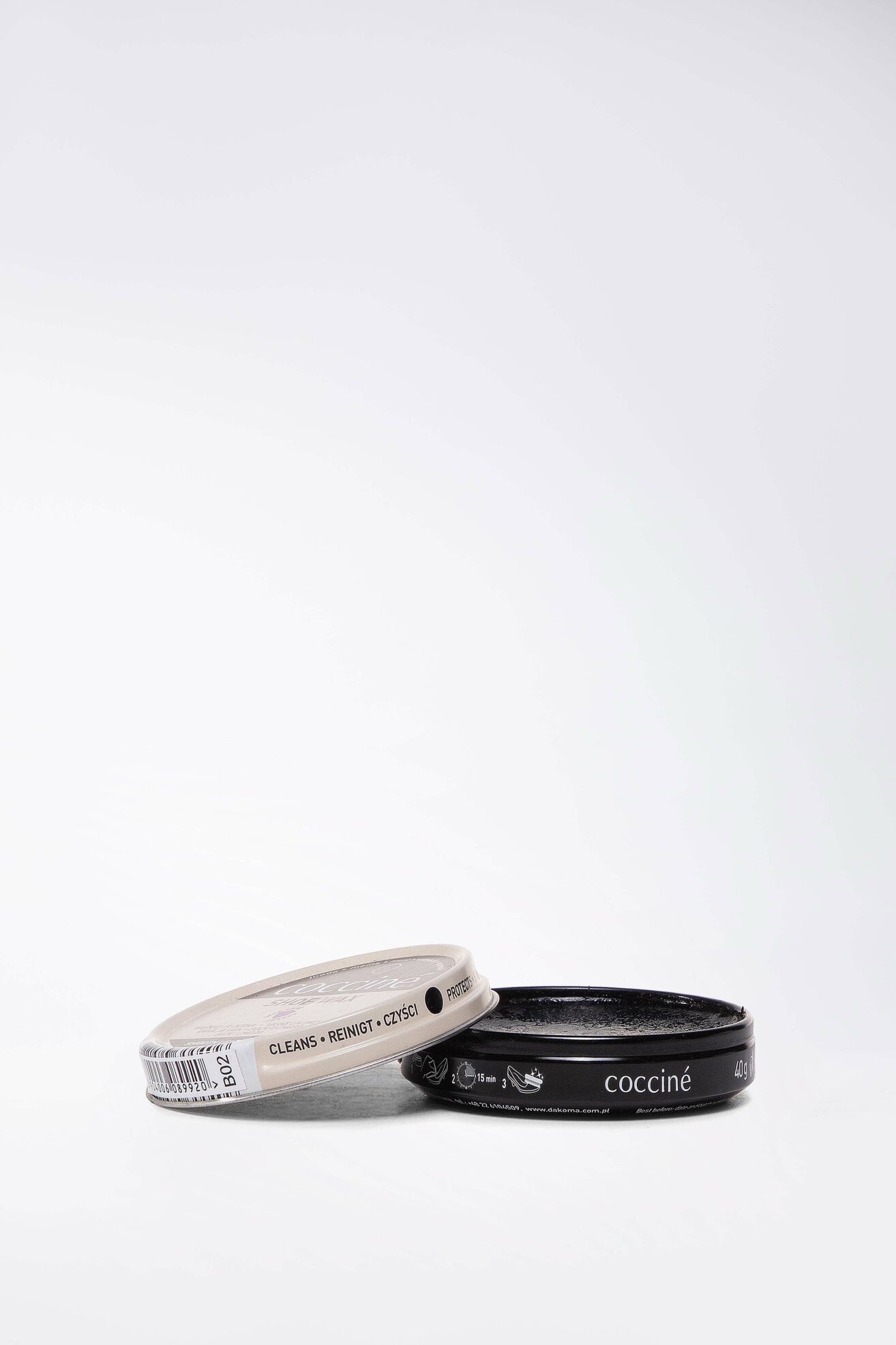 Kosmetyki do obuwia Coccine SHOE WAX PASTA WOSK I ŻYWICA 40G Czarny