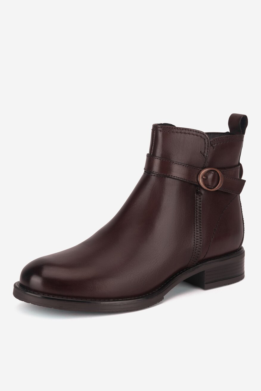 Lasocki - Botki skórzane ocieplane - 5905588736745