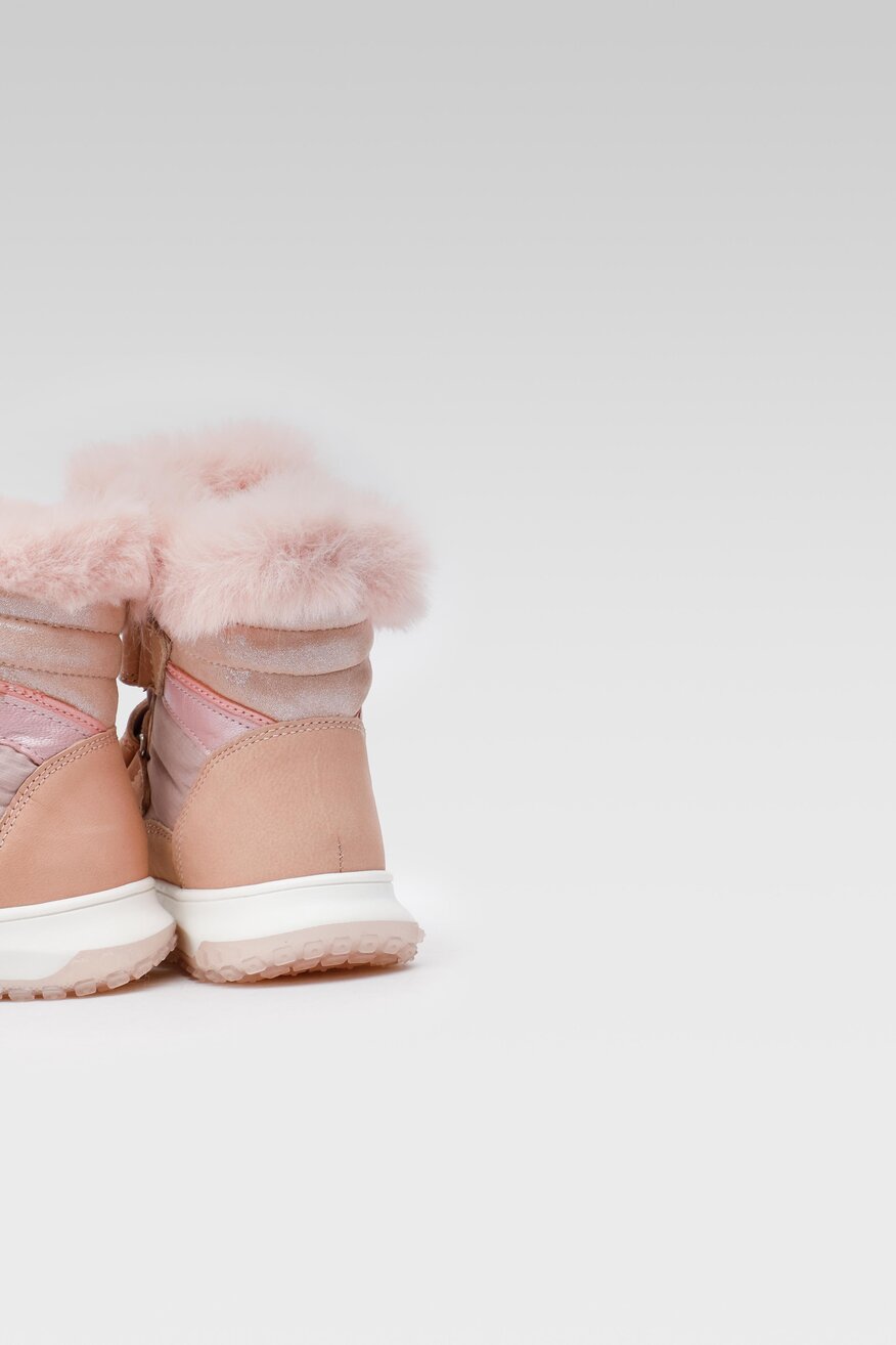 
                Lasocki Kids - Skórzane kozaki różowe - 5904862384962