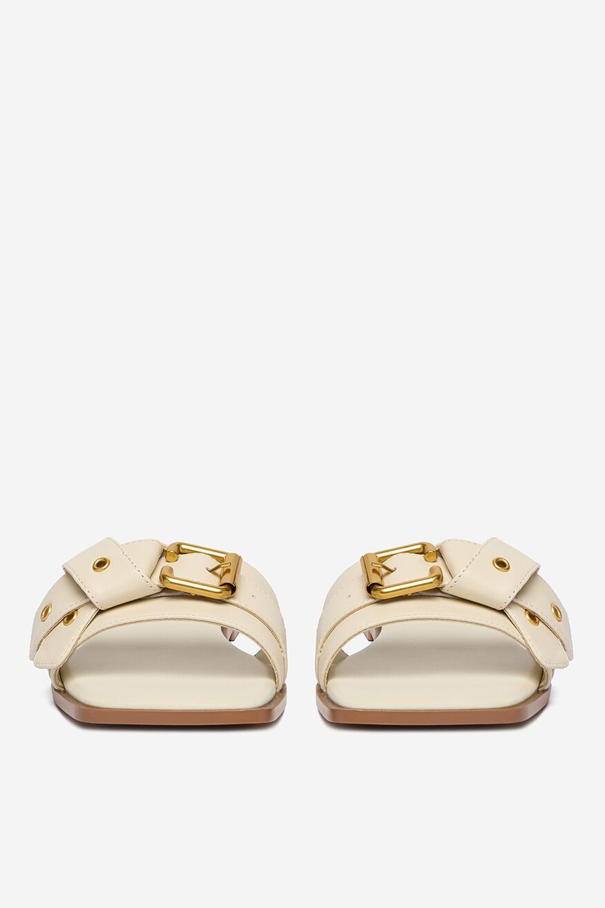 Badura - Klapki skórzane - 5906751818282