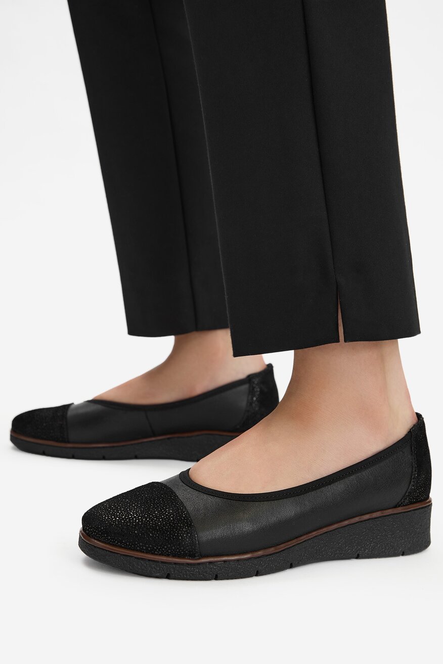 
                Go Soft - Baleriny skórzane - 5906751722701