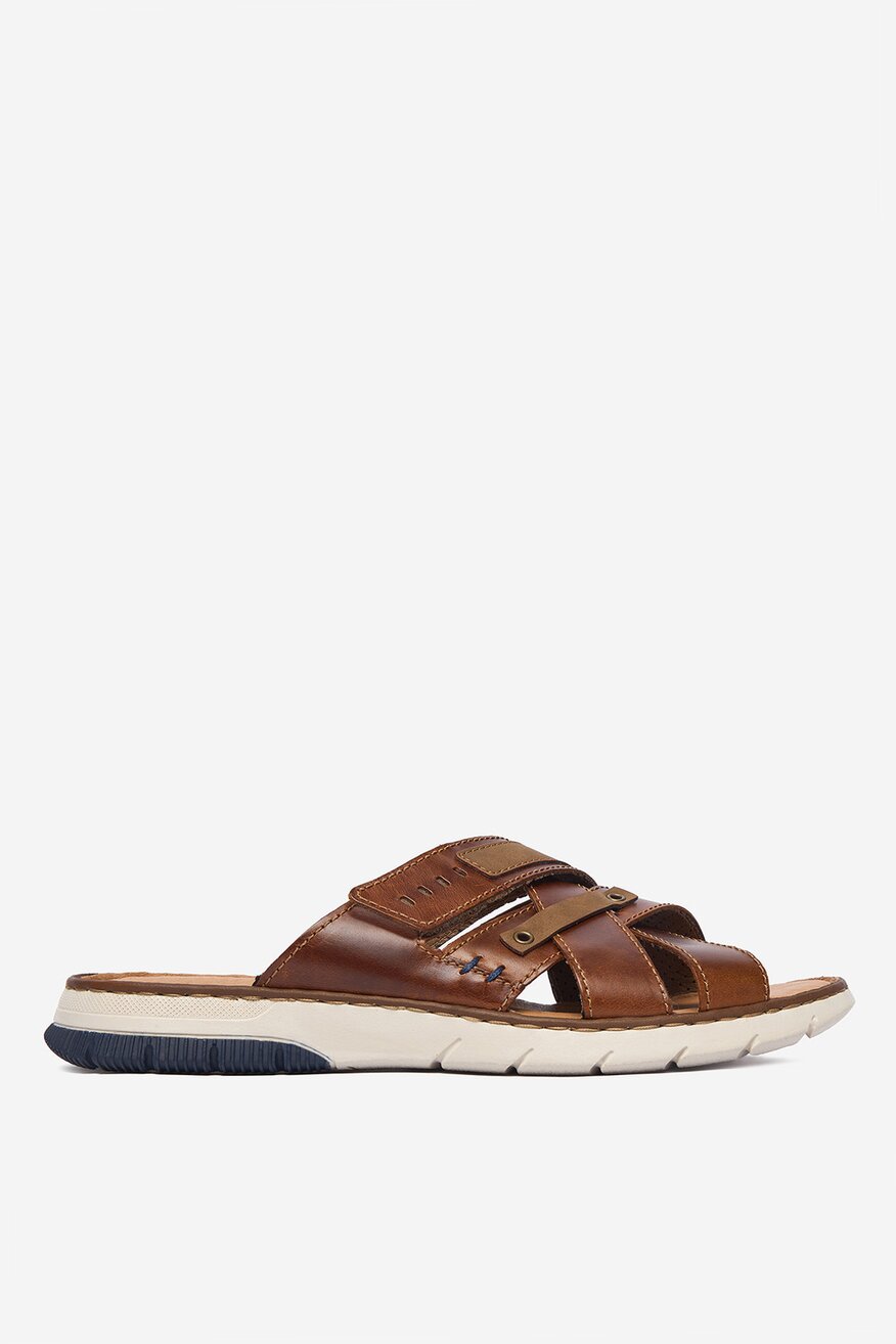 
                Rieker - Klapki skórzane - 5906751769010