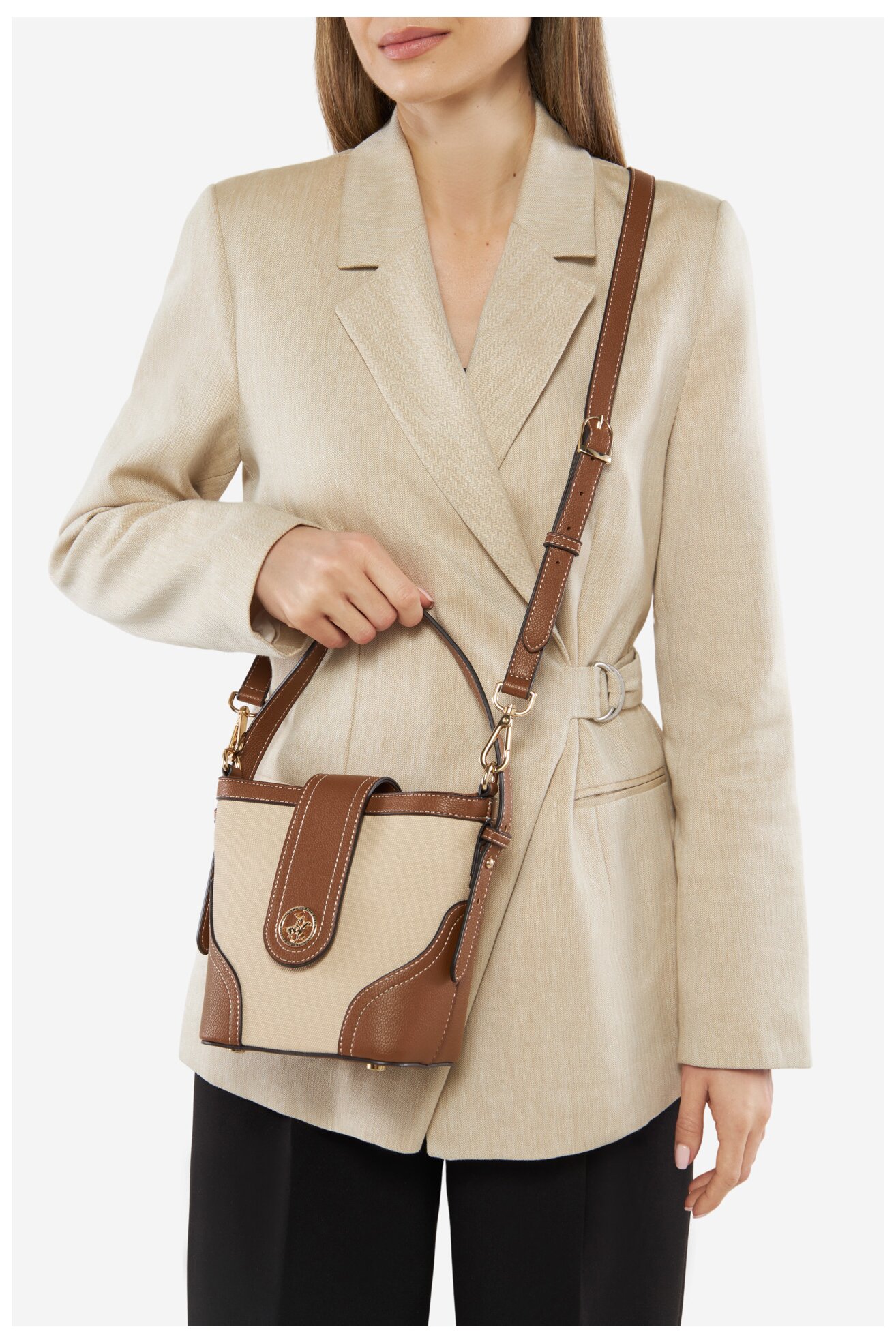 Kézitáska Beverly Hills Polo Club BHPC-C-012-07 CAMEL