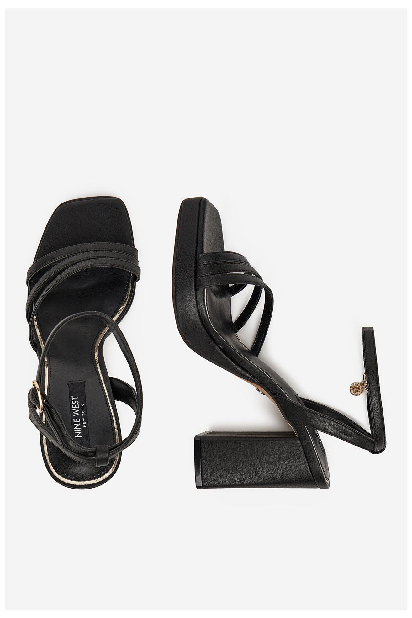 Sandały NINE WEST TS6197-01 Czarny