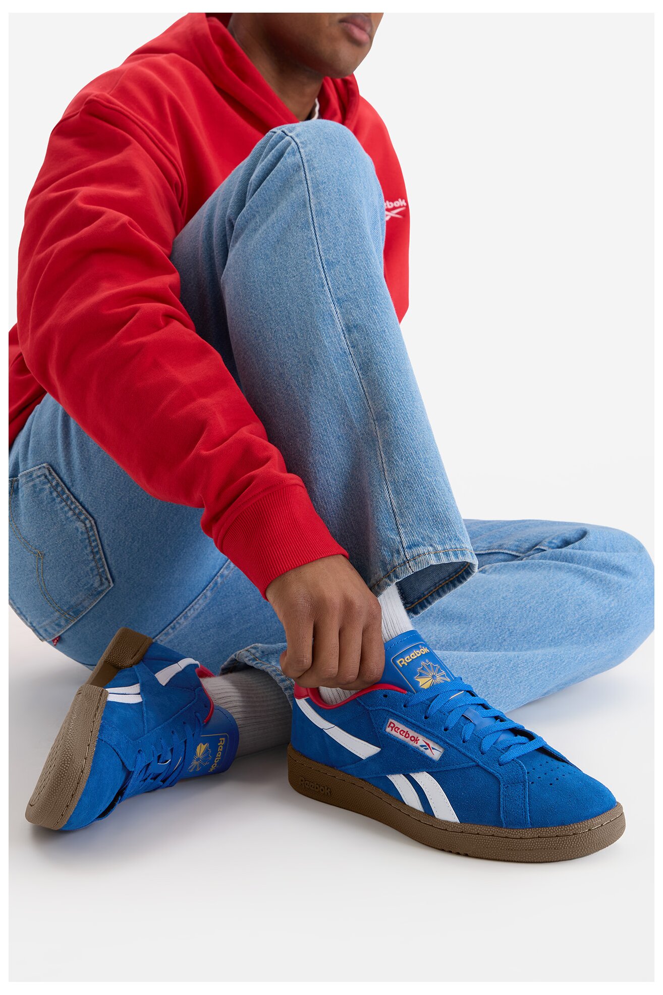 Obuwie sportowe Reebok EO-CLUB C GROUNDS UK 100244997 Granatowy