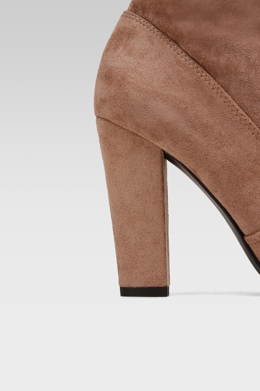 DeeZee - Kozaki szpice beżowe - 5903698990484