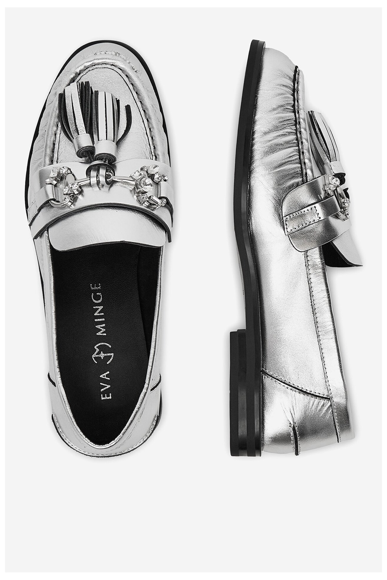 Mocasini EVA MINGE PETUNIA-V1792-335-1 ARGINTIU