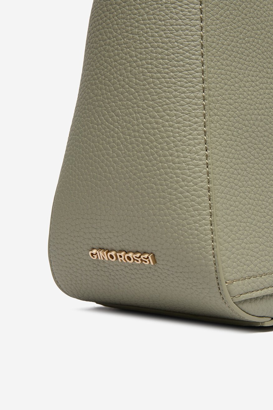 Дамска чанта Gino Rossi СВЕТЛОМАСЛИНЕН - 5906751623817