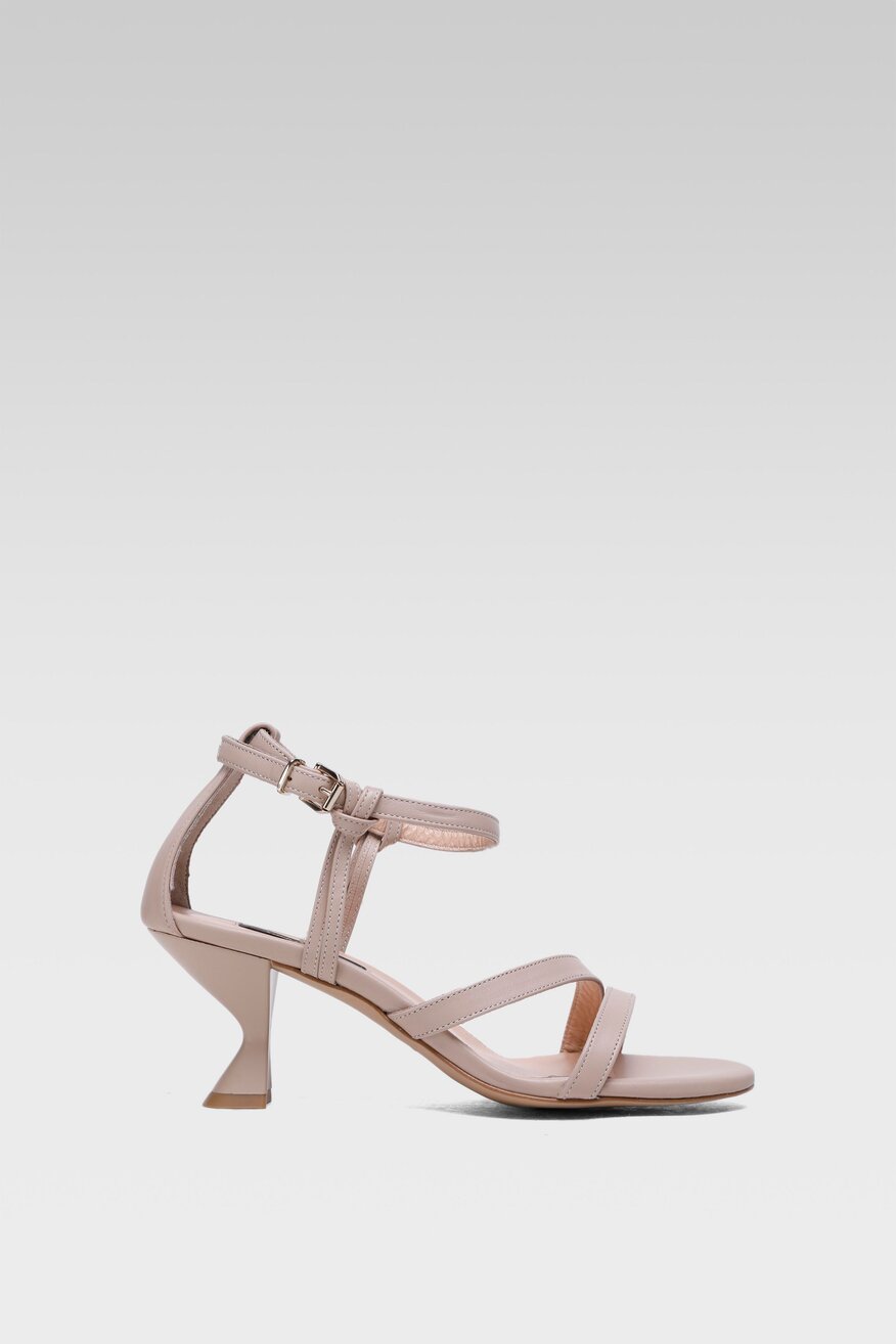 
                Gino Rossi - Sandały skórzane na obcasie - 5904248487188