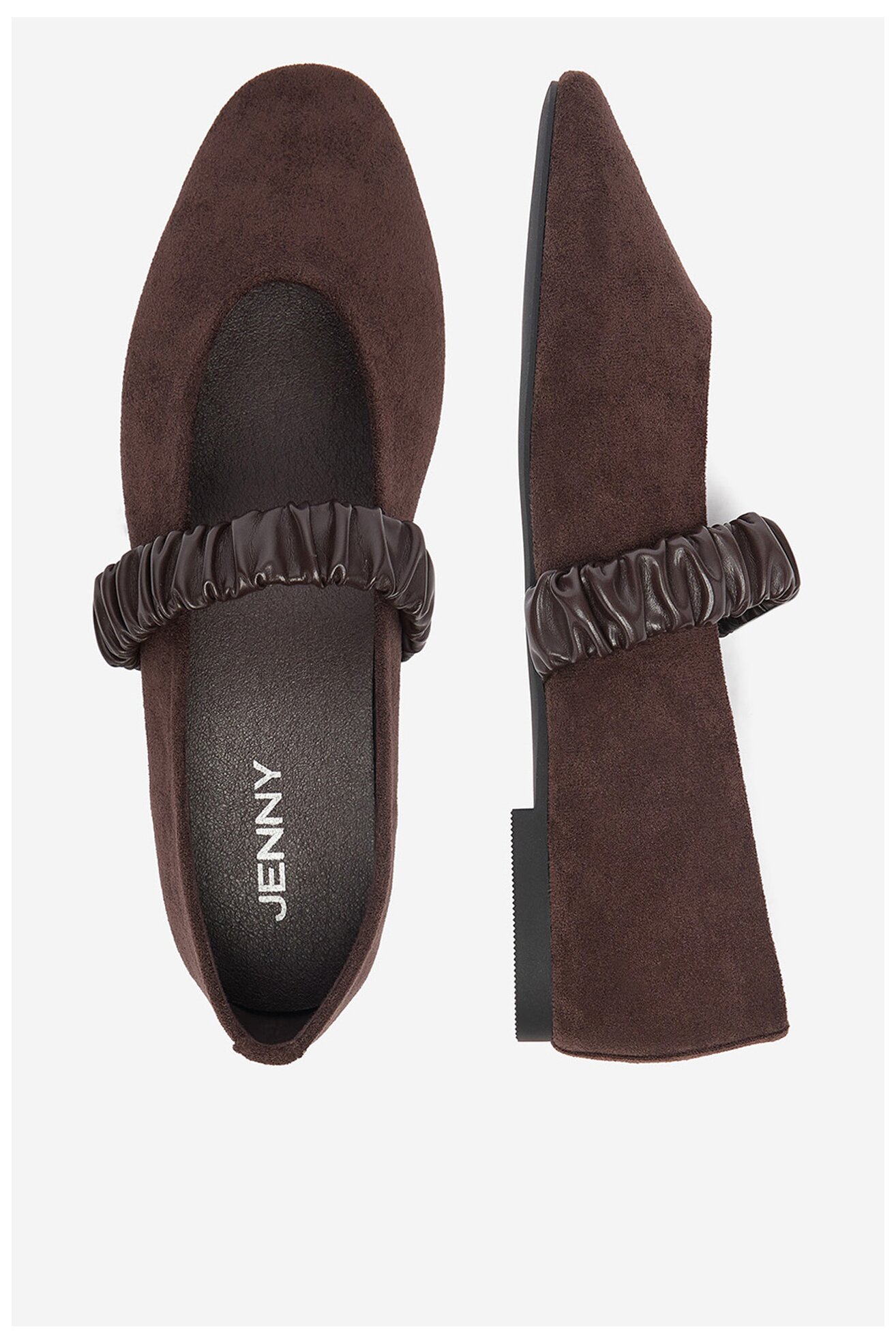 Baleriny Jenny CEO-CC2518 Brązowy